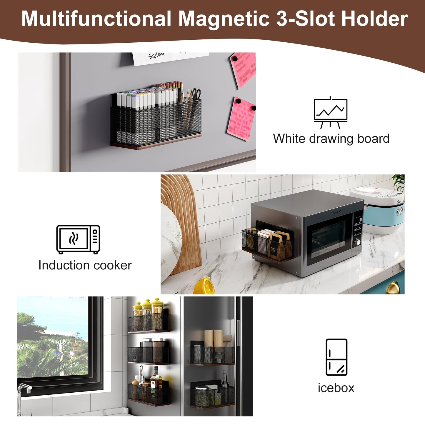 IZLIF Coffee Bar Organizer, 60 Capacity K Cup Organizer for Countertop, 2 Tier Sliding Coffee Pod Storage Drawer with Disposable Cup & Lid Holder, Black