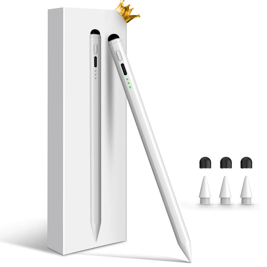 Pencil for Apple iPad 11th/10th/9th, 2X Fast Charge Stylus Pen for iPad, Palm Rejection, Tilt Sensitivity, Compatible with iPad A16/10/9/8/7/6, Pro M4/13/12.9"/11", Air M3/M2/5/4/3, Mini 7/6/5